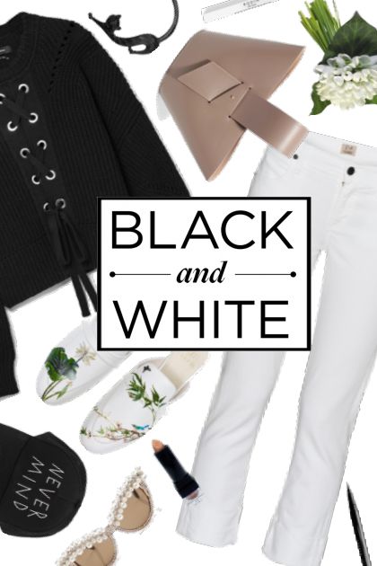 black and white- Fashion set