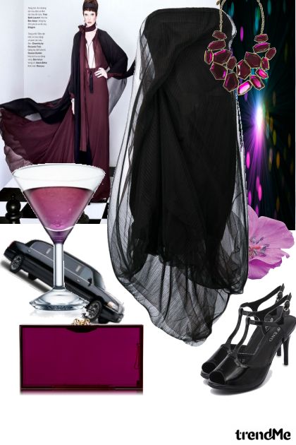 Black&purple dream- Combinazione di moda