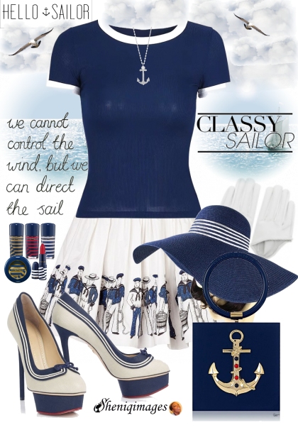 Classy Sailor by Sheniq- Modna kombinacija