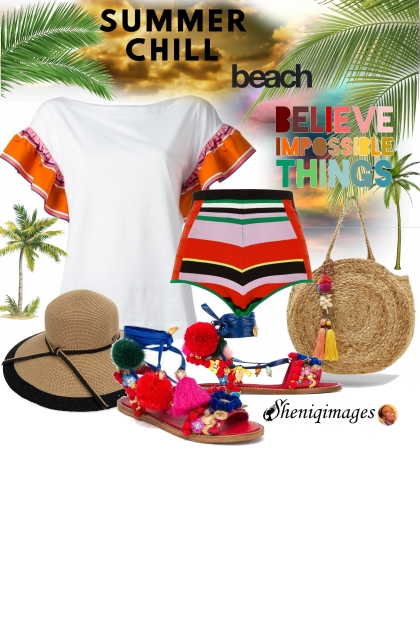 Tropical Summer Chill by Sheniq- Fashion set