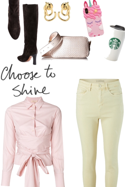 Choose To Shine- combinação de moda
