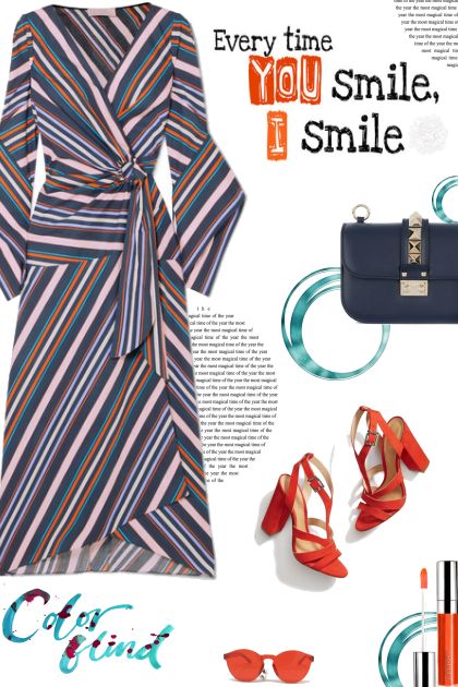 Striped Dress- Modekombination