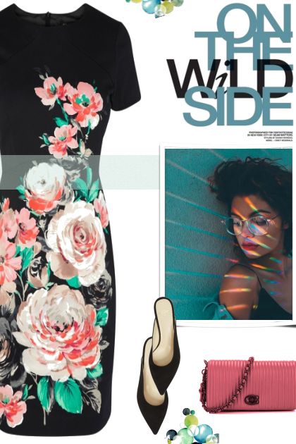 Rose Print Dress- Modekombination