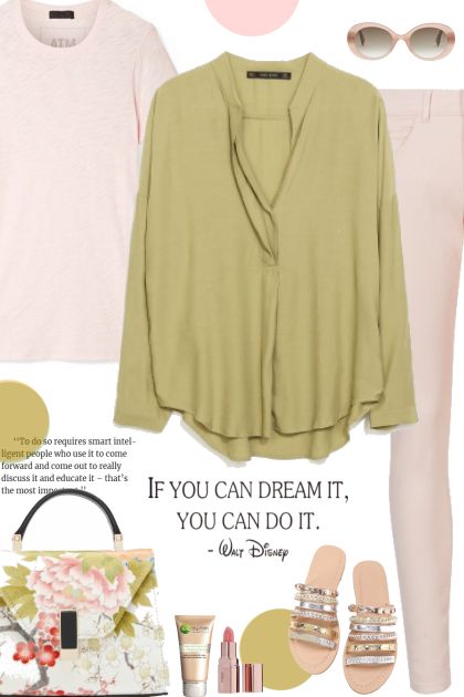 Moss Green with Pink- Combinaciónde moda