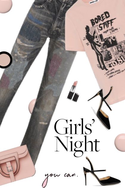 Girls' Night Out- combinação de moda
