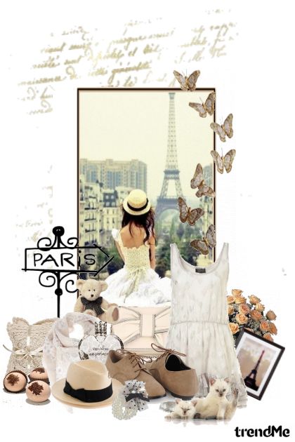 Every girl wants to fall in love in Paris....- Модное сочетание