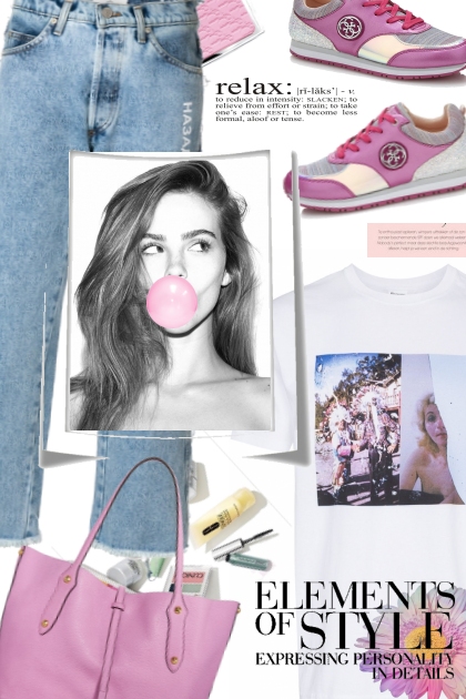 Pink Bubble Gum- Combinazione di moda