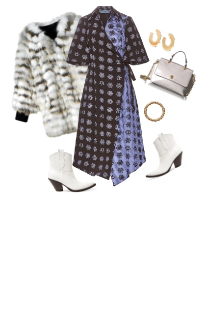 blue power dress- Combinazione di moda