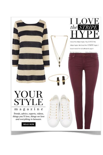 Stripe Hype- Combinazione di moda
