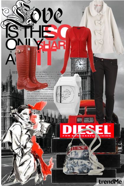 Diesel- combinação de moda