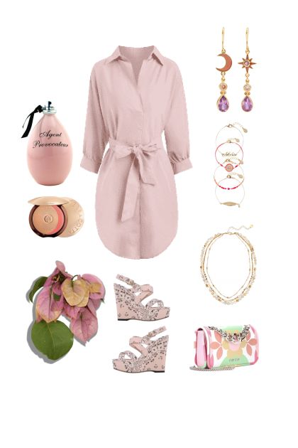 pinkish- Combinazione di moda