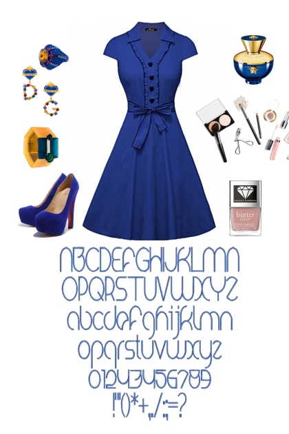 Teaching Blue- combinação de moda