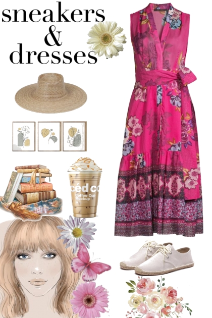 Sneakers and Dresses- Fashion set