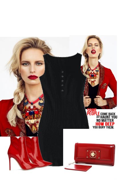 Red and black- Модное сочетание