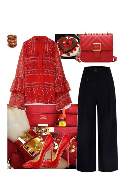 Red red and red- Combinazione di moda