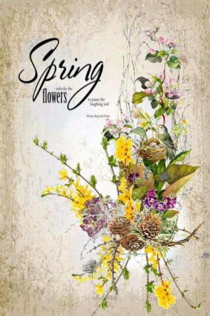 Spring Flowers- combinação de moda