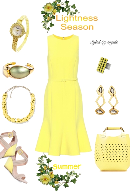 Lightness in Yellow- combinação de moda