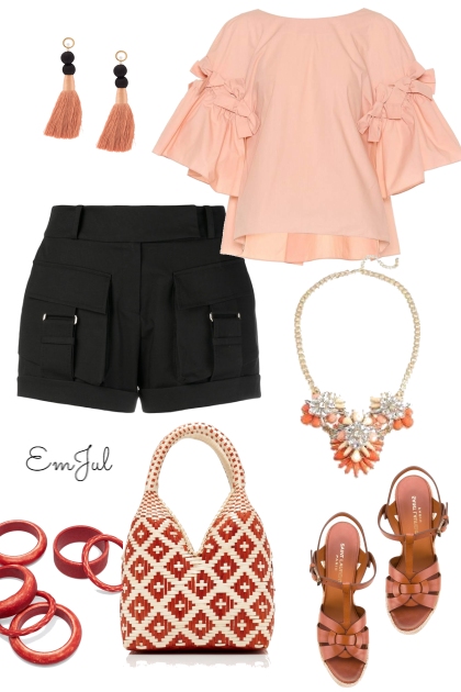 Pink Blouse- combinação de moda