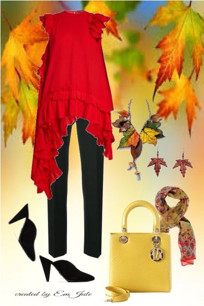 Turning Red and Gold- Fashion set