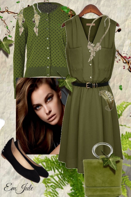 Wearing Green- Combinazione di moda
