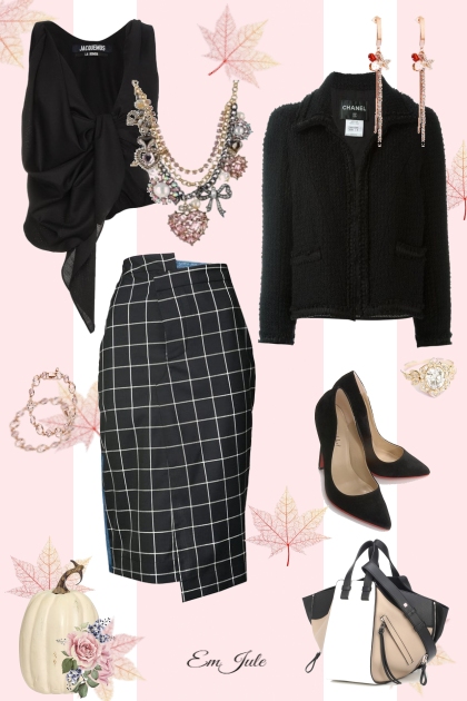 Black and Pink- Modekombination