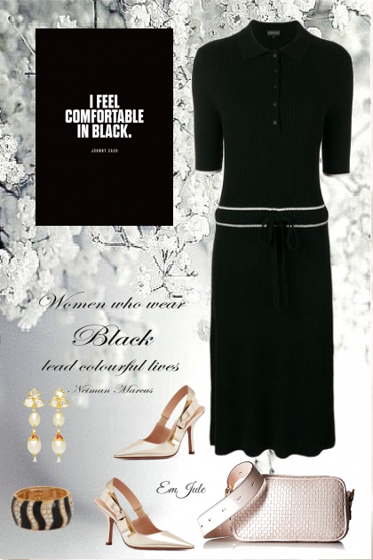 Comfortable In Black- Modekombination