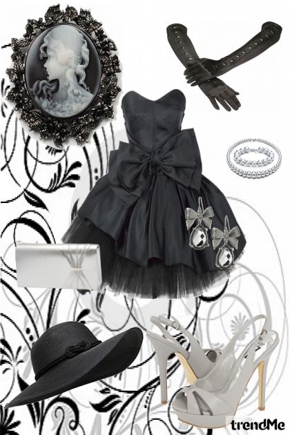 Black & white elegance- Fashion set