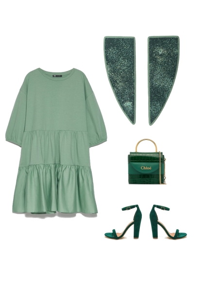 Green mood- Fashion set