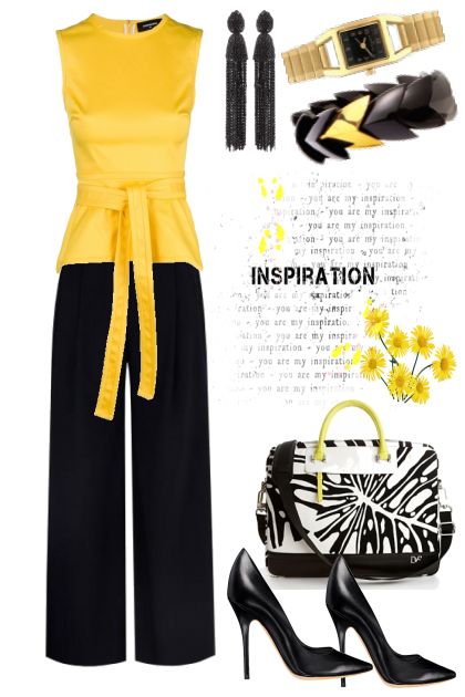 Pop of Yellow- Fashion set