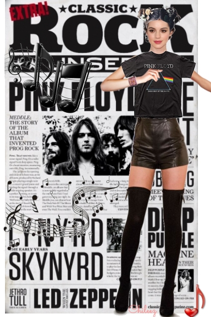 Pink Floyd- combinação de moda