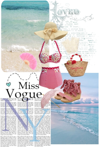 Beach Vogue- Combinazione di moda