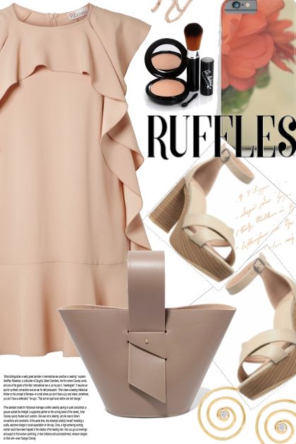 Get The Look. Nude Ruffles- Fashion set