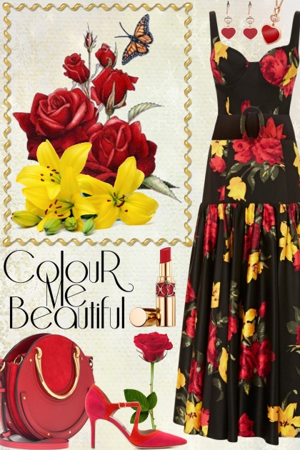 Color Me Beautiful With Red!- Combinazione di moda