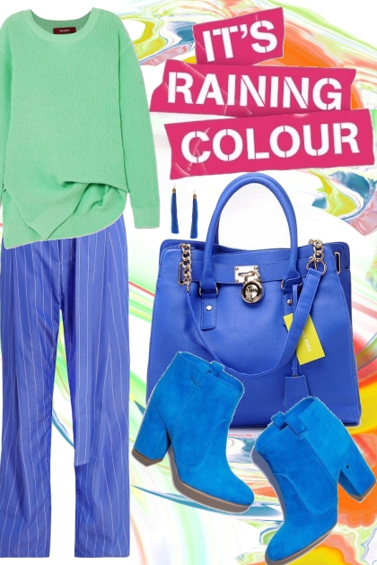 Cobalt & Green!- Fashion set