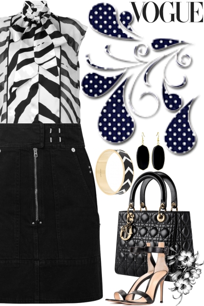 Black & White - Zebra Style!- Modna kombinacija