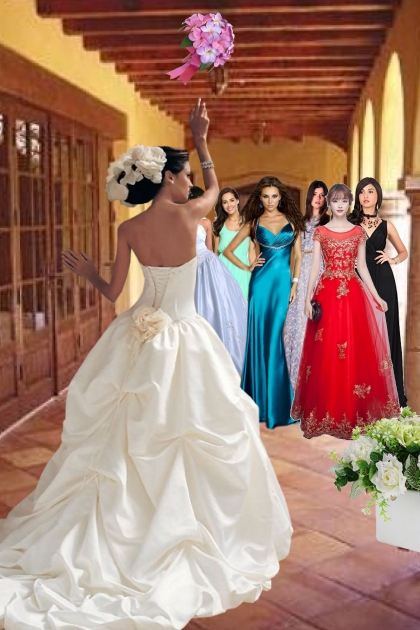 Tossing The Bridal Bouquet!- Fashion set