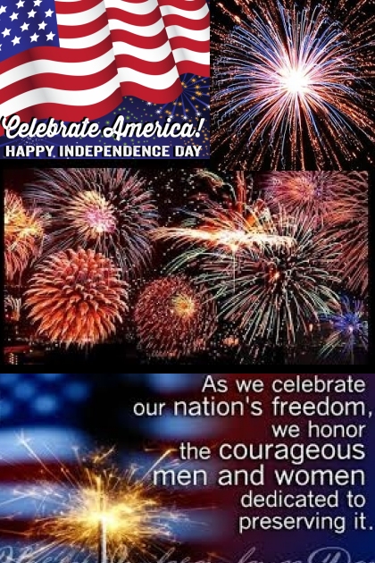 Have A Happy & Safe 4th Of July!- combinação de moda