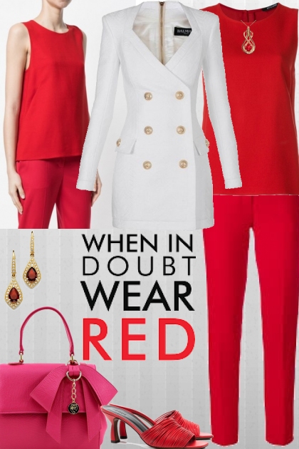 Styland Red Tank & Trousers!- Modekombination