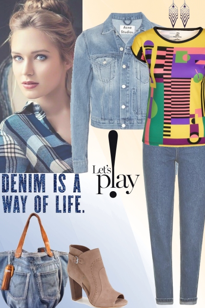 Denim Is A Way Of Life!- combinação de moda