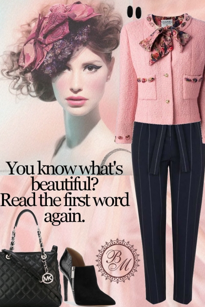 Chanel Vintage Boucle Jacket!- combinação de moda