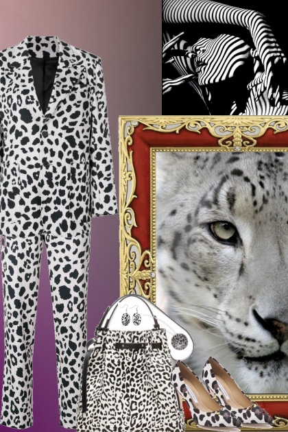 Snow Leopard Ensemble!- combinação de moda