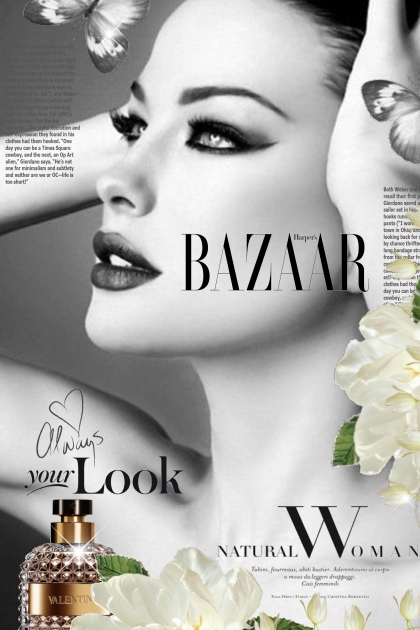 Harper's Bazaar Magazine Cover- Modna kombinacija