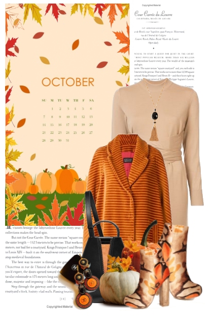 October Calendar- Combinaciónde moda