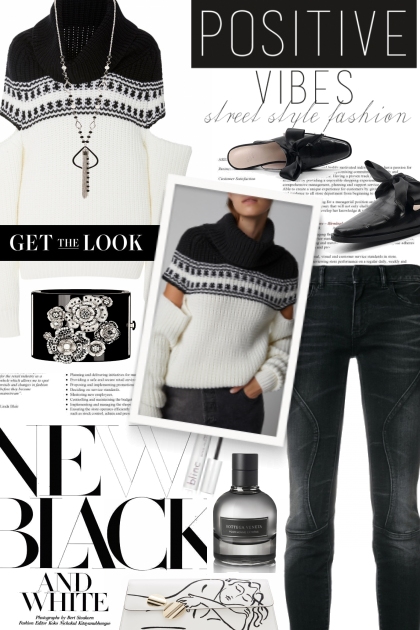 Get the Look in Black and White- Combinaciónde moda