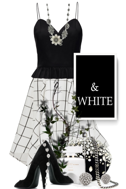black & white- Modekombination
