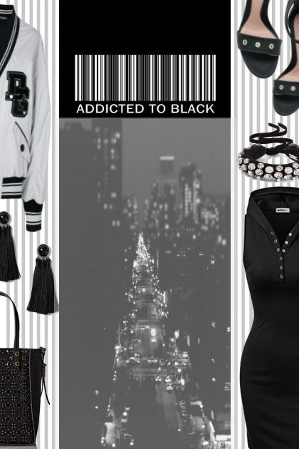 addicted to black- Combinaciónde moda