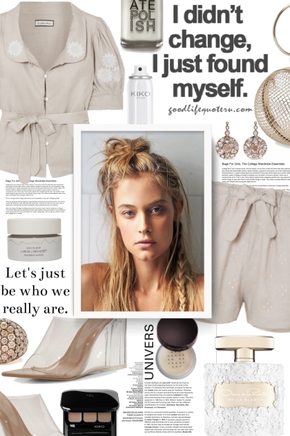 Let's just be who we really are- Combinazione di moda
