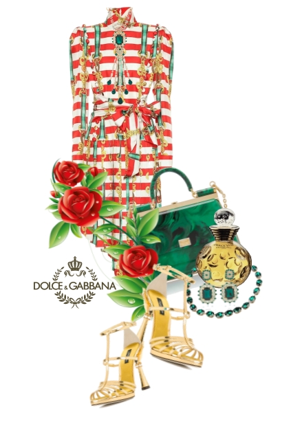 DOlce & Gabanna Fashion- Combinazione di moda