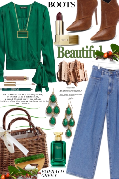Feel beautiful in Green- combinação de moda