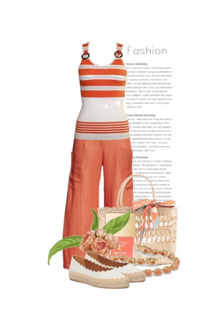 Coral Fashion- combinação de moda